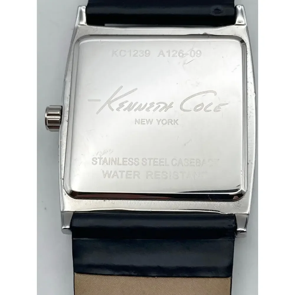 Kenneth Cole New York KC1239 Men's Watch 36mm - New Battery - WR Adjustable Date